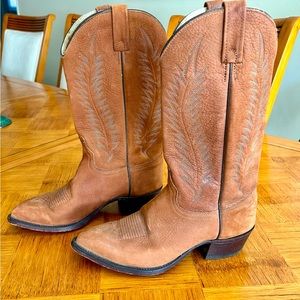 COPY - J CHISHOLM DROVER SERIES WOMENS COWBOY BOOTS - SZ 9.5 - Like New - COGNA…